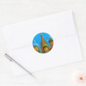 Sint-Basilkathedraal Ronde Sticker (Envelop)