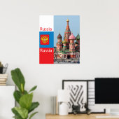 Sint-Basilkathedraal. Rusland Poster (Thuiskantoor)