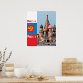 Sint-Basilkathedraal. Rusland Poster (Keuken)