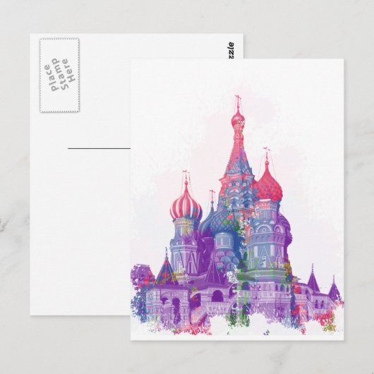 Sint-Basilskathedraal Moskou Briefkaart (Voorkant / Achterkant)