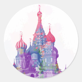 Sint-Basilskathedraal Moskou Ronde Sticker