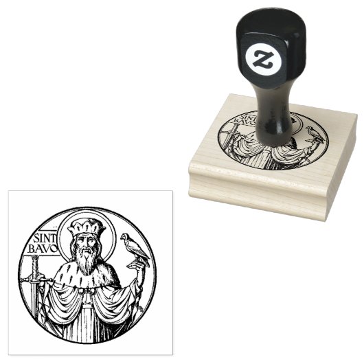 Sint Bavo Oosters-orthodox-katholiek Rubberstempel (Gestempeld)