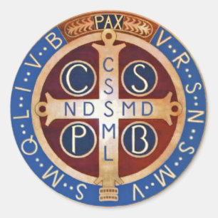 Sint-Benedict-exorcisme Ronde Sticker