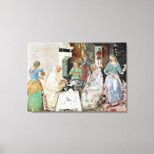 Sint-Benedict, gastvrijheid Canvas Afdruk (Voorkant)