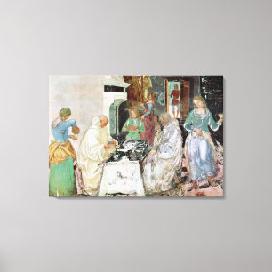 Sint-Benedict, gastvrijheid Canvas Afdruk