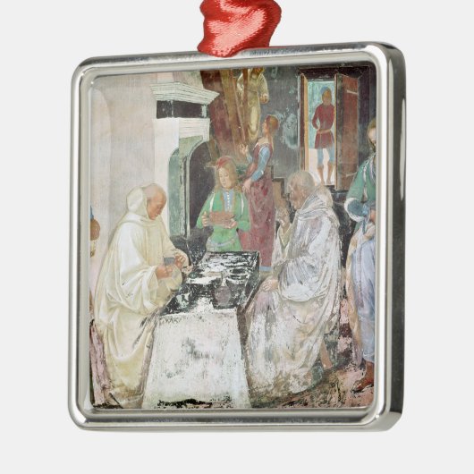 Sint-Benedict, gastvrijheid Metalen Ornament (Links)