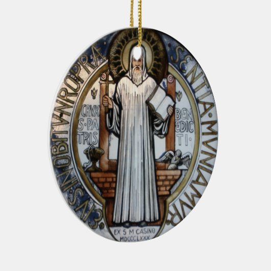 Sint-Benedict-kerstversiering Keramisch Ornament (Rechts)