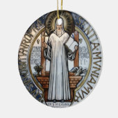 Sint-Benedict-kerstversiering Keramisch Ornament (Links)