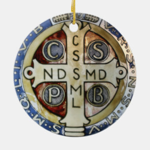 Sint-Benedict-kerstversiering Keramisch Ornament
