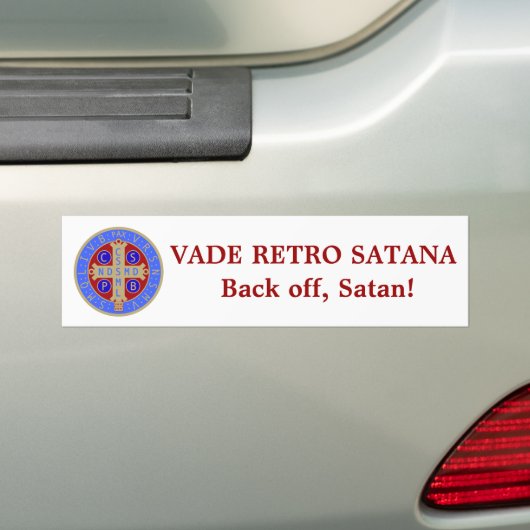 Sint-Benedict-Latijnse Bumpersticker (Op auto)