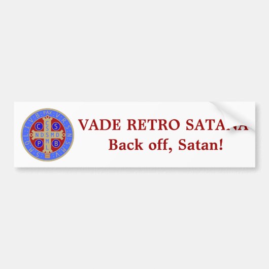 Sint-Benedict-Latijnse Bumpersticker