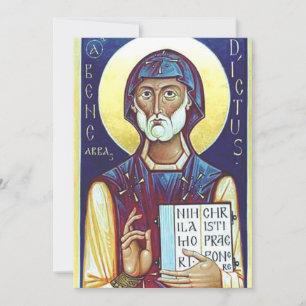 Sint-Benedictus van Nursia Feestdagenkaart