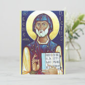 Sint-Benedictus van Nursia Feestdagenkaart (Staand voorkant)