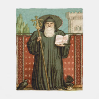 Sint Benedictus van Nursia Fleece Deken