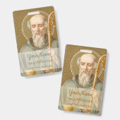 Sint-Benedictus van Nursia (JM 07; Stijl 1) Badge (Voor- en achterkant)