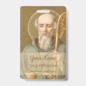 Sint-Benedictus van Nursia (JM 07; Stijl 1) Badge (Achterkant)