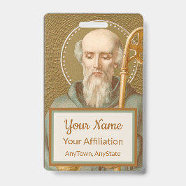 Sint-Benedictus van Nursia (JM 07; Stijl 2) Badge