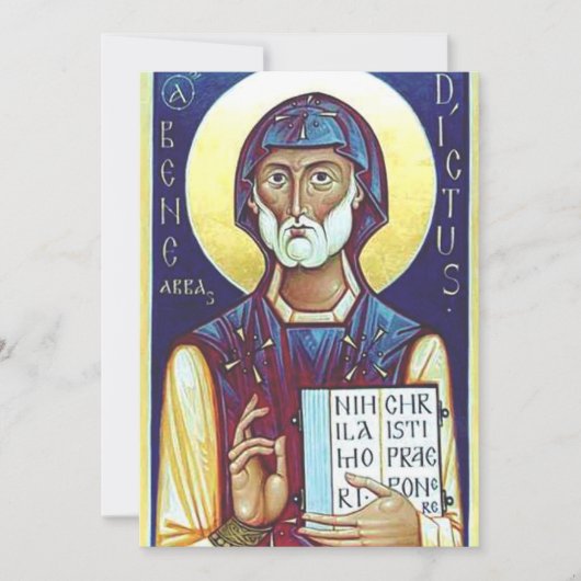 Sint Benedictus van Nursia Kaart (Voorkant)