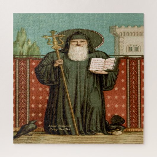 Sint Benedictus van Nursia Legpuzzel (Verticaal)