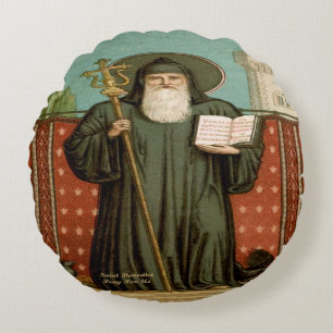 Sint Benedictus van Nursia Rond Kussen