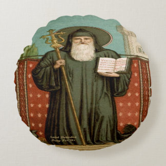 Sint Benedictus van Nursia Rond Kussen