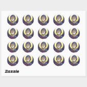 Sint-Benedictus van Nursia Ronde Sticker (Vel)