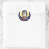 Sint-Benedictus van Nursia Ronde Sticker (Tas)