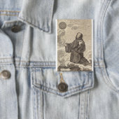 Sint-Benedictus van Nursia Vader van het monastici Button (Insitu)