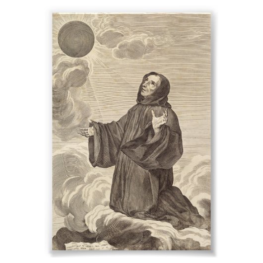 Sint-Benedictus van Nursia Vader van het monastici Foto Afdruk (Voorkant)