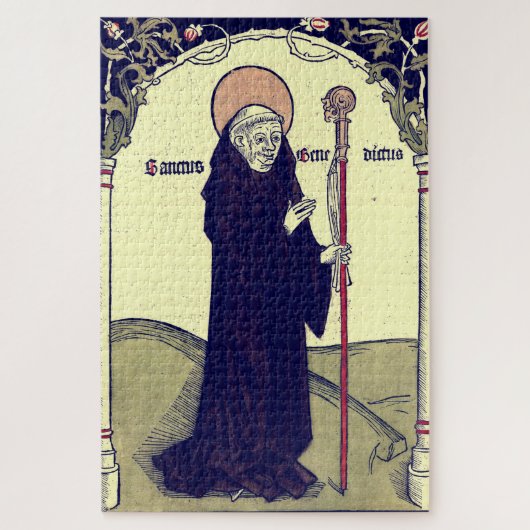 Sint-Benedictus van Nursia Vader van het monastici Legpuzzel (Verticaal)
