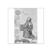 Sint Benedictus van Nursia Vader van het Monastici Rubberstempel (Afrduk)