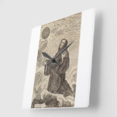 Sint-Benedictus van Nursia Vader van het monastici Vierkante Klok (Hoek)