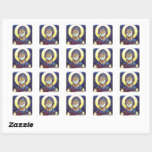 Sint-Benedictus van Nursia  Vierkante Sticker (Vel)