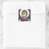 Sint-Benedictus van Nursia  Vierkante Sticker (Tas)