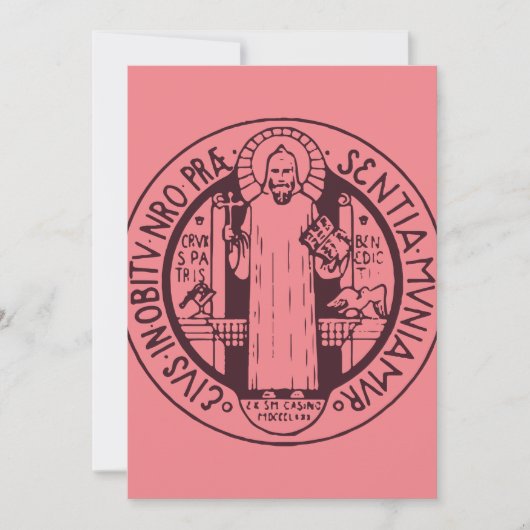 Sint-Benedictusmedaille Kaart (Voorkant)