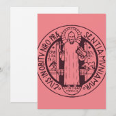 Sint-Benedictusmedaille Kaart (Voorkant / Achterkant)