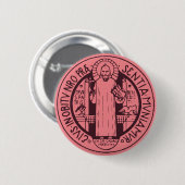 Sint-Benedictusmedaille Ronde Button 5,7 Cm (Voorkant /achterkant)