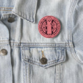 Sint-Benedictusmedaille Ronde Button 5,7 Cm (In situ)