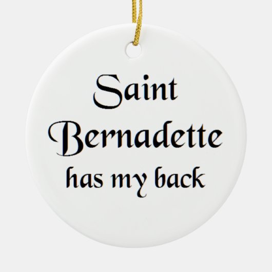 sint bernadette koffiemok keramisch ornament (Voorkant)