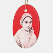 Sint Bernadette Soubirous als kind Keramisch Ornament (Links)