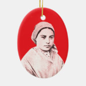 Sint Bernadette Soubirous als kind Keramisch Ornament (Achterkant)