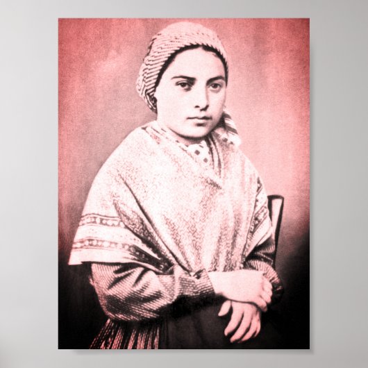 Sint Bernadette Soubirous als kind Poster (Voorkant)
