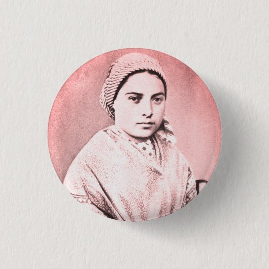 Sint Bernadette Soubirous als kind Ronde Button 3,2 Cm (Voorkant)