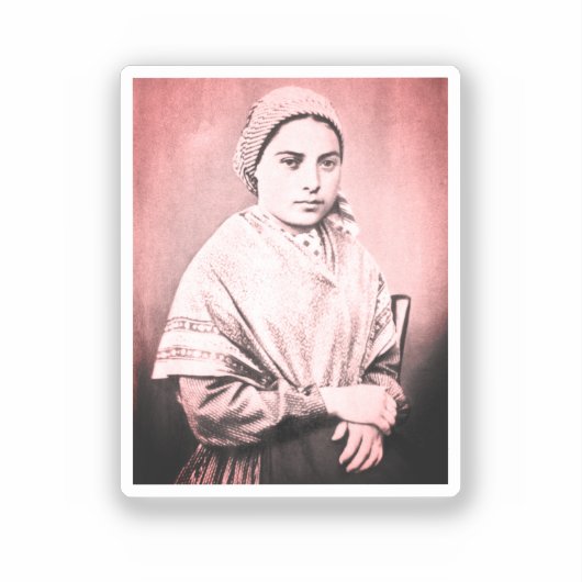 Sint Bernadette Soubirous als kind Sticker (Voorkant)