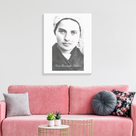 Sint Bernadette Soubirous Canvas Print (Insitu (Woonkamer))