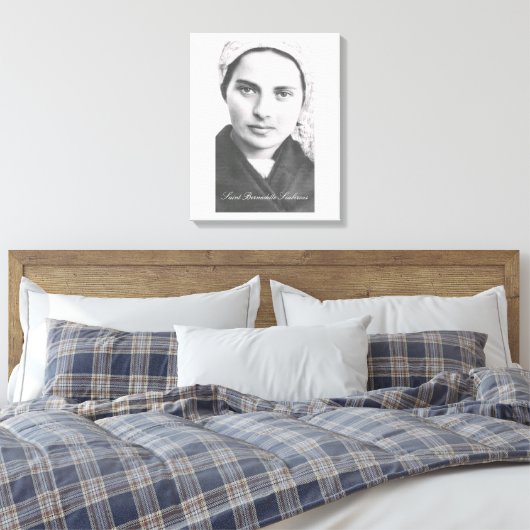 Sint Bernadette Soubirous Canvas Print (Insitu (Slaapkamer))