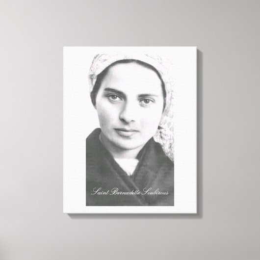 Sint Bernadette Soubirous Canvas Print (Voorkant)