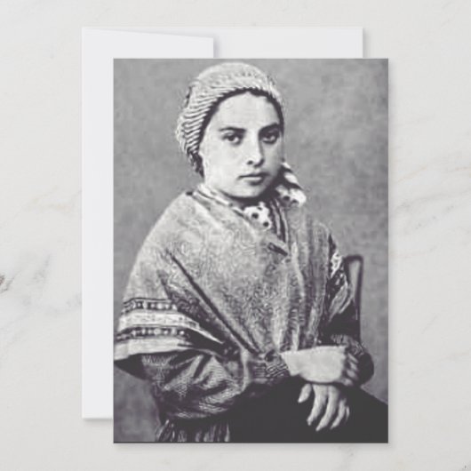 Sint Bernadette Soubirous Kaart (Voorkant)