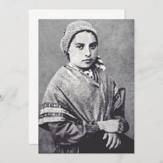 Sint Bernadette Soubirous Kaart (Voorkant / Achterkant)