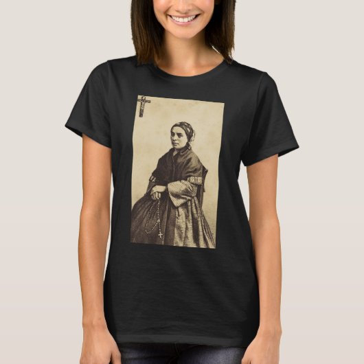 Sint Bernadette Soubirous Kunst T-shirt (Voorkant)